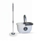 Mega Spin Mop White Gray